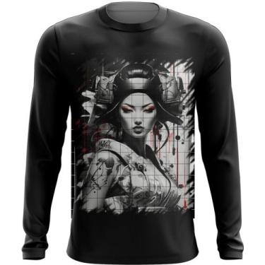 Imagem de Camiseta Manga Longa Geisha Ninja Nipon Japão Japan Edo 4 - Kasubeck S