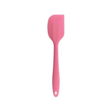 Imagem de Espátula de Silicone Duplo Reta Pão Duro - Oikos ROSA, Rosa