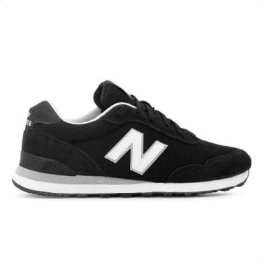 Imagem de Tênis New Balance 515 V2 Masculino, Preto, Branco, 39