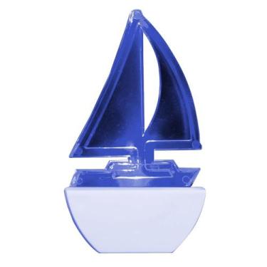 Imagem de Abajour Luz Noturna Led Barco 220 Volts Azul - 8653 - BRASFORT, 220V