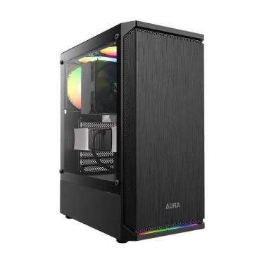 Imagem de Gabinete Gamer Gamdias Aura GC8, Mid Tower, ARGB, ATX, Lateral em Vidr
