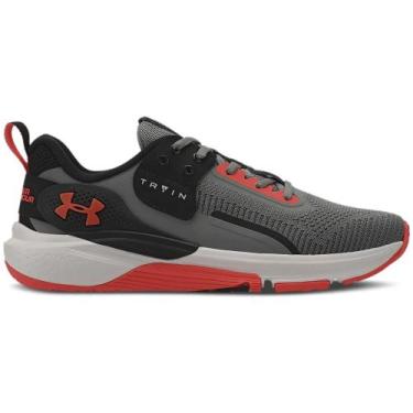 Imagem de Tênis under armour tribase lift m, Cinza escuro, Vermelho, 40