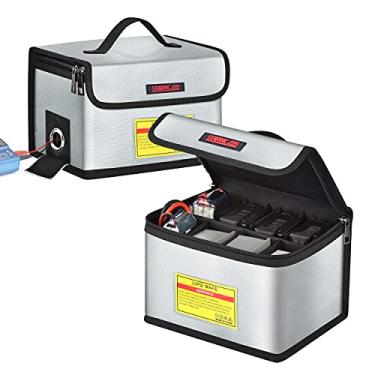 Imagem de STARTRC Bolsa de bateria Lipo à prova de fogo, bolsa à prova de explosão, proteção de armazenamento de grande capacidade, bolsa segura para armazenamento e carregamento (21,5 x 15 x 14 cm)