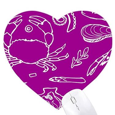 Imagem de Mousepad de borracha Aquatic Seood Food Human Beings Heart Tapete de jogos escritório