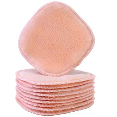 Imagem de Polyte Removedor de maquiagem de lã de microfibra hipoalergênico premium e pano de limpeza facial, 12,7 x 12,7 cm, pacote com 10 (coral claro)
