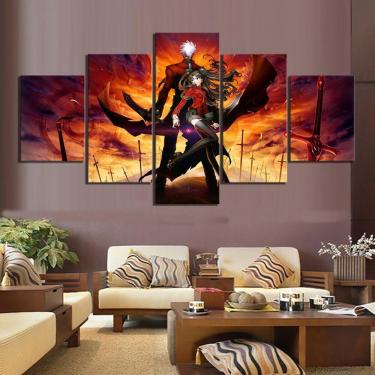 Imagem de Quadro Decorativos Anime com 5 peças 130x65 1