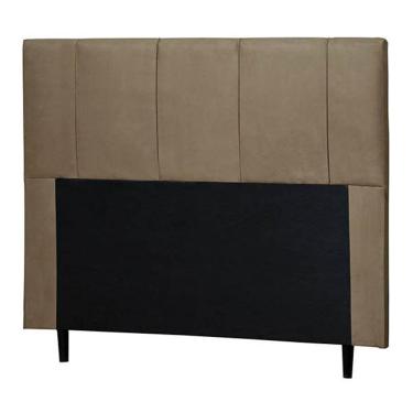 Imagem de Cabeceira Donna Cama Box Queen 160cm Suede Bege
