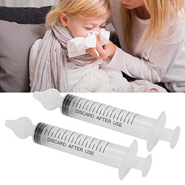 Imagem de Irrigador de nariz, 10ml Limpador de nariz Seringa profissional de irrigador nasal de bebê Seringa de limpador de nariz infantil Dispositivo de enxágue para bebês, recém-nascidos(10ml-2 unidades)