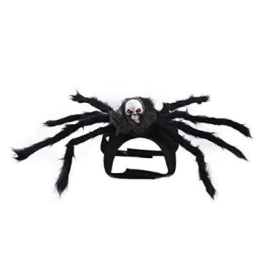Imagem de Pet Spider Chest Back Small Cats and Dogs Skeleton Spider Pet Halloween Costumes Gatos e cães Halloween Pet Fantasias