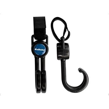Imagem de KaBaby Kit 2 Ganchos Multiuso Simples Kababy Preto