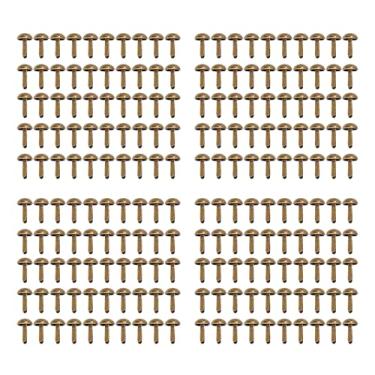 Imagem de Pssopp 200pcs cabeça redonda split pinos metal bbras, artesanato diy metal pregos galvâ...