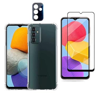 Imagem de Kit 3x1 Capa Capinha Anti Impactos Compatível com Samsung Galaxy M13 + Película 3D Vidro Frontal + Película de Câmera