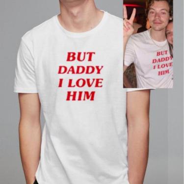 Imagem de Camiseta Harry Styles But Daddy I Love Him Masculina 100% Algodão - Gb
