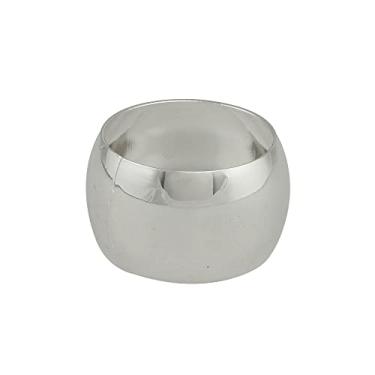 Imagem de CJ 4 ANÉIS P/GUARDANAPO DE AÇO ALLIANCE PRATEADO 4,5cm