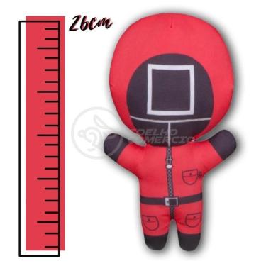 Imagem de Boneco De Pelucia Squid Game Round 6 Vermelho 26Cm Quadrado