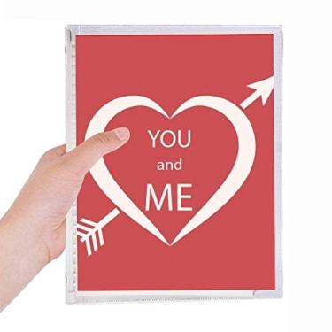 Imagem de Caderno diário de folhas soltas para dia dos namorados, vermelho, branco, para dia dos namorados