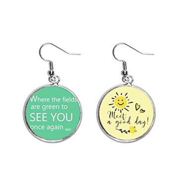 Imagem de See You Again Art Deco, presente, moderno, gota, sol, flor, brinco, bijuteria, moda