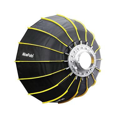 Imagem de Domary 60cm/23,6 polegadas de instalação rápida hexagonal Softbox com pano difusor macio e faixa de grade Umbrella Design Silver Refletor Softbox para Speedlite Studio luz de fotografia com flash