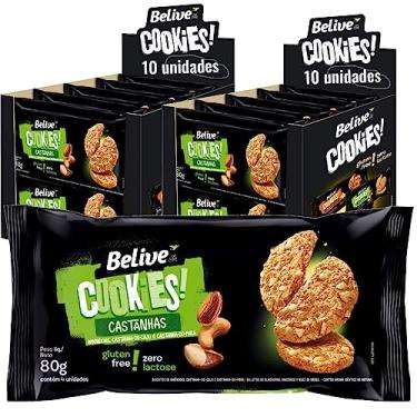 Imagem de Cookies BELIVE Castanha (Sem Gluten & Sem Leite) 80g (20 un)