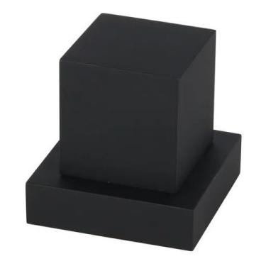 Imagem de Acabamento para registro quadrado preto padrão deca 100% Metal