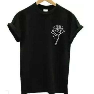 Imagem de Camiseta Grl Power Camisa Rosa Flor - If Camisas