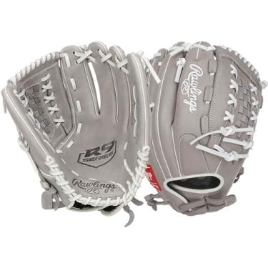 Imagem de Rawlings | Luva de softbol Fastpitch da série R9 | Teia de cesta de renda dupla | Cinza | 30 cm | RHT