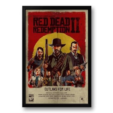 Imagem de Quadro Game Red Dead Redemption 2-40x60cm