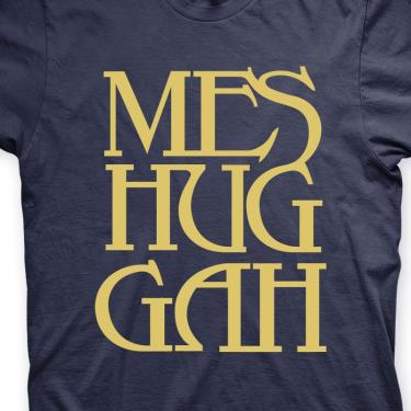 Imagem de Camiseta Meshuggah Marinho e Dourado em Silk 100% Algodão
