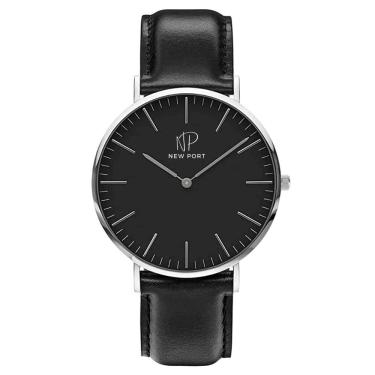 Imagem de Relógio Masculino Pulseira De Couro Sintético Luxo Elegante Minimalista Analógico 40mm