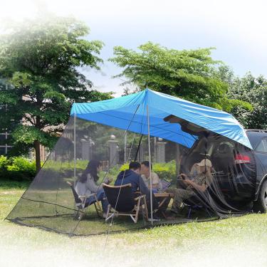 Imagem de CHONGHAN Toldo Lateral ExtensãO Traseira Do Carro Guarda-Sol,Tenda Para Carro,Barraca Suv Para 4-6 Pessoas,Toldo De Carro, Para Acampamento Ao Ar Livre Caminhadas Pesca