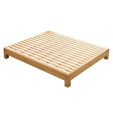 Imagem de Estrutura De Cama Queen De Madeira, Estrutura De Cama Com Espaço De Armazenamento, Armações De Cama Queen Com Pernas De Apoio, Para Apartamentos De Quarto E Hotel (Color : Style 1, Size : 59x74in)