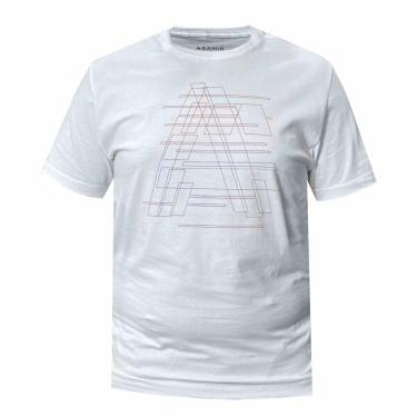 Imagem de Camiseta Aramis Estampada Logo Geométrico Off White-Masculino