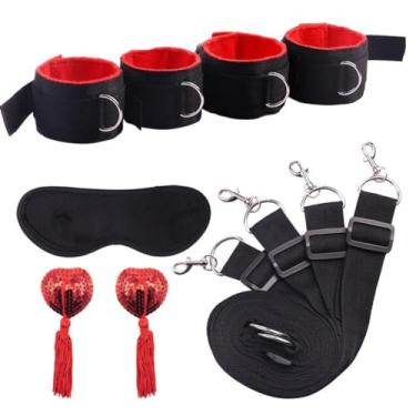 Imagem de Brinquedos Sexuais Kits para Casais Com 5 Peças Jogos Eróticos (Vermelho)