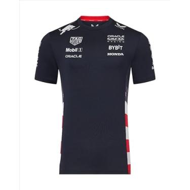 Imagem de Camiseta masculina Red Bull Racing F1 edição especial 2024 equipe corrida América, Céu noturno, 4G