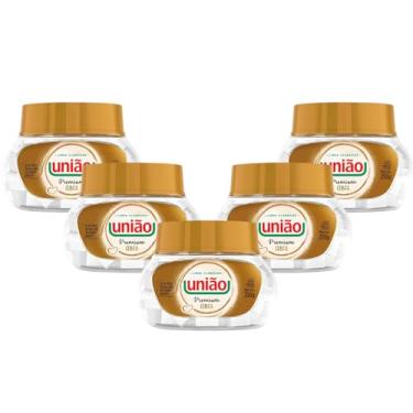 Imagem de 5 Açúcar Em Cubos Refinado Granulado União Pote 250g