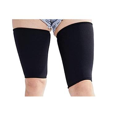 Imagem de Valentina Hot Thermo Modelador de coxas, compressão emagrecedora para pernas, manga de neoprene elástica ultrafina, melhor roupa de sauna, modelador respirável para perda de peso para mulheres e homens