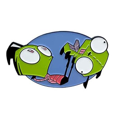 Imagem de Broche colecionável Zim Working Out - Invasor Licenciado, Multi, P