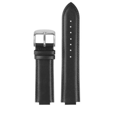 Imagem de Pulseira masculina de couro bovino convexo modificado para Casio EDIFICE Series EFS-S570YD ECB-10YD Pulseira de relógio masculina de 12 mm e 14 mm (preto-prata A)