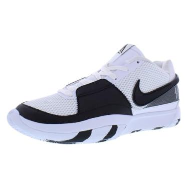 Imagem de Nike Ja 1 Tênis masculino de basquete, Branco/Preto/Branco, 42