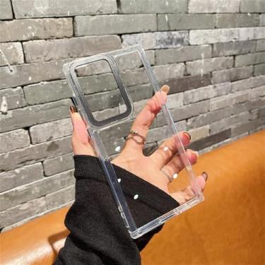 Imagem de Capa de acrílico transparente para samsung galaxy, s23, s22, s21 plus ultra, s24 fe, a12, a52, a32, a73, a53, a33, a23, a54, a34, a24, transparente, para m54, f54 5g