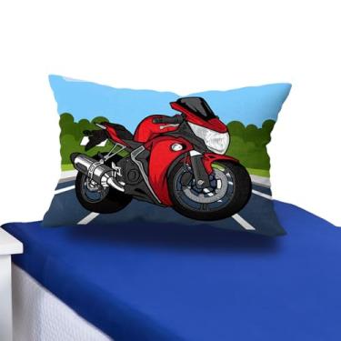 Imagem de Jogo Lençol Cama Solteiro Infantil Personagens duas peças (Moto)