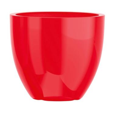 Imagem de Vaso Fibra De Vidro 45cm Viena M Estilo Vietnamita Plantas (Vermelho)