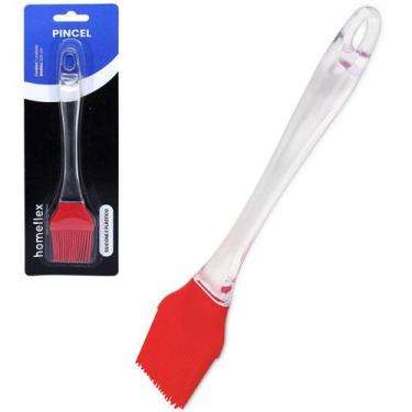 Imagem de Pincel culinario de silicone vermelho cabo acrilico 22,5x4cm - WESTERN