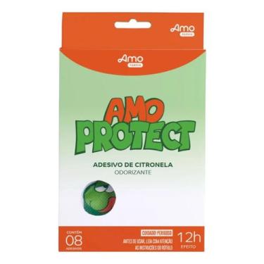 Imagem de Adesivo Repelente Natural Citronela Amo Protect 8 Unidades - AMOVERI