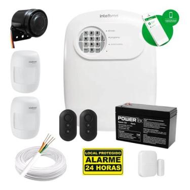 Imagem de Kit Alarme Anm 24 Net C/ Sensores, Bateria, Sirene E Control - Intelbr