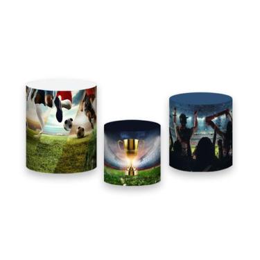 Imagem de Trio de Capas de Cilindro - Futebol Bola no Campo 023 - Via Cores