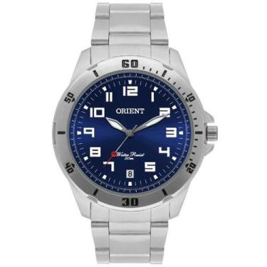 Imagem de Relogio orient masculino analogico prateado mbss1155a d2sx, Prata