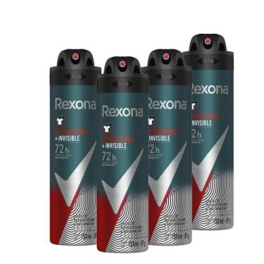 Imagem de Kit 4 Desodorantes Rexona Men Motionsense Antitranspirante Aerossol An