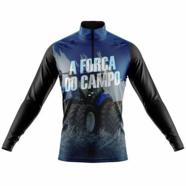 Imagem de Camisa Agro Manga Longa Masculina Proteção Solar Uv 50+ - Way, G, Forç