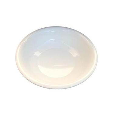 Imagem de Bacia nacional metal revestido de branco atóxica 13 litros escalda pés